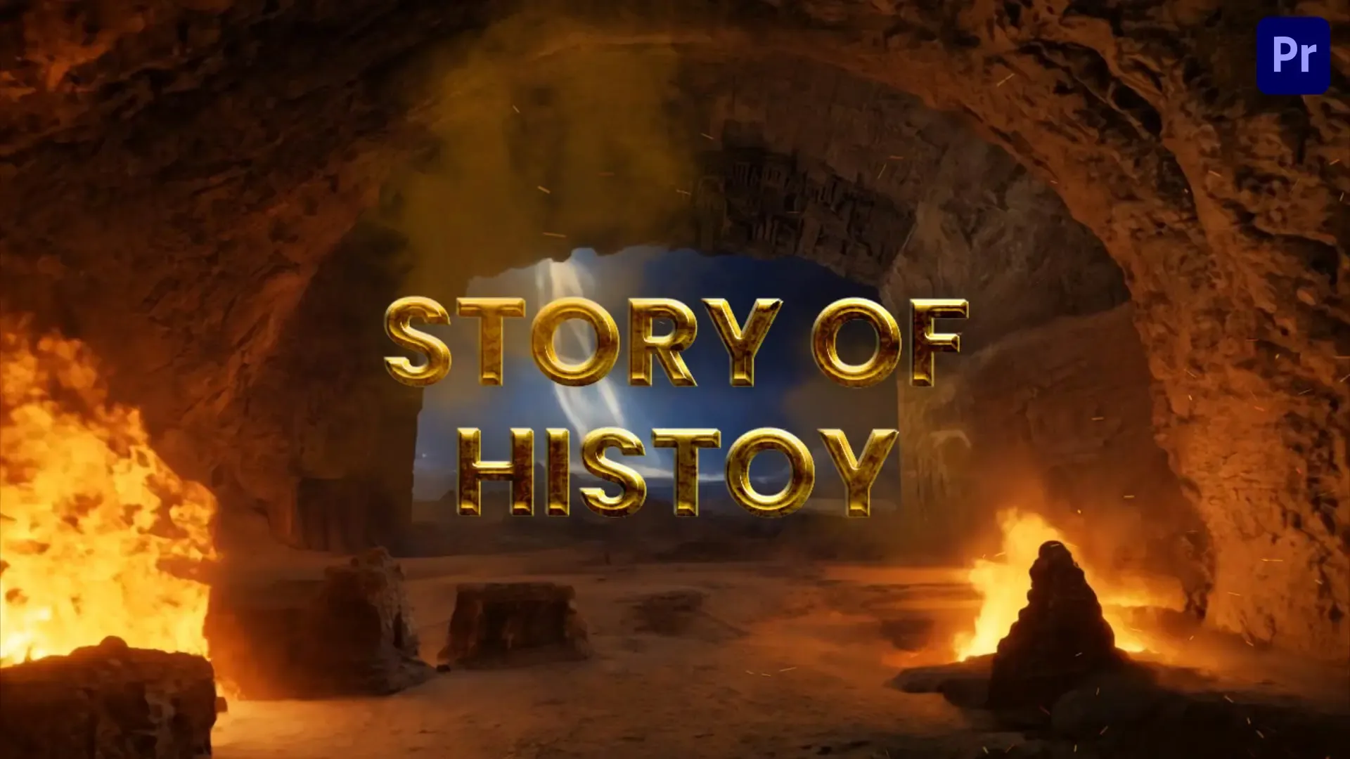 Creative Title Animation for History Story Intro